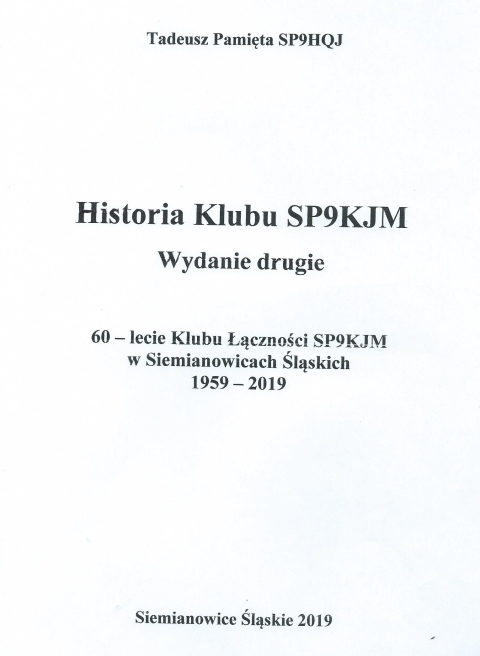 Historia klubu SP9KJM